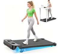 HomeFitnessCode Cinta de Correr con Inclinación - Caminadora para Casa Electrica Escritorio Cinta de Andar con Pendiente Walking Pad 8KM/H 130K Compacta Treadmill