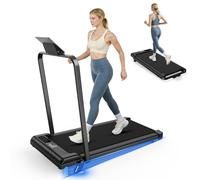 HomeFitnessCode - Cinta de correr eléctrica plegable (2 en 1, 10 km/h, 2,5 HP, gran superficie de 43 cm, mando a distancia y pantalla LCD, marco reforzado, capacidad de 265 LB, para hogar y oficina