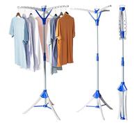 Homefront Tendedero portátil para Ropa, diseño de trípode Plegable para Almacenamiento, fácil instalación, Uso en Interiores y Exteriores, 159 cm de Alto, Capacidad máxima de 22 kg, Capacidad para 39