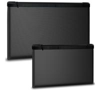 HomeGadget 2X Bolsas Ignifugas para Dinero y Documentos [ 17 x 28 cm & 13,5 x 20,5 cm ] - con revestimiento interior de aluminio y cremallera impermeable - Caja hasta DIN A5 / A6