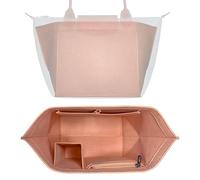 HomeGadget Organizador de Bolsos para Longchamp Talla M - Organizer Le Pliage para Bolsa Shopper de Mujer - Bag Interior in Rosa