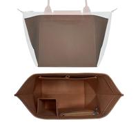 HomeGadget Organizador de Bolsos para Longchamp Talla M - Organizer Le Pliage para Bolsa Shopper de Mujer - Bag Interior in Marrón
