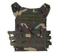 Homeilteds Caza Táctico Armadura Molle Plate Carrier Chaleco Exterior CS Juego Paintball Airsoft Chaleco Equipo Militar Waistcoat (Color : Jungle Camo)