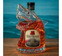 HomeJoySet Botella De Whisky Bruce The Shark, Edición Limitada Del 50.º Aniversario De Tiburón, Con Forma De Animal Grabada En Vidrio For Amantes Del Whisky.(B)