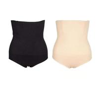 HomeJoySet Bragas Moldeadoras De Cintura Alta con Control De Abdomen, Ropa Interior Moldeadora For Mujer(Beige+Black,6X-Large)
