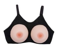 HomeJoySet Prótesis Mamarias De Silicona Con Sujetador - Copa A-KK Con Arnés For Pechos Falsos For Personas Transgénero Y Mastectomía(Skincolor_D Cup)