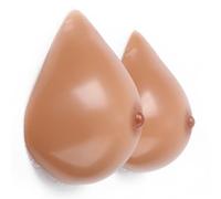 HomeJoySet Prótesis Mamarias De Silicona: Forma Triangular Con Fondo Cóncavo, Pechos Falsos For Travestismo, Mastectomía Y Cosplay.(Brown,M)