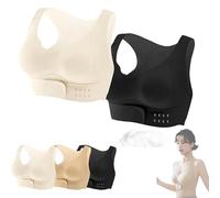HomeJoySet Sujetador Corrector con Hebilla Frontal, Soporte Postural, Sin Costuras, Ideal For Deportes Y For Mujer.(2pcs-a,M)