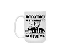 HomeJoySet Taza De Café De 325 Ml Eres Un Papá Realmente Genial, Regalo Divertido For El Día Del Padre, Cumpleaños Y Navidad.(Mug-1.8-style40,15.oz)