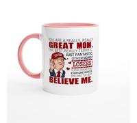 HomeJoySet Taza De Café De 325 Ml Eres Un Papá Realmente Genial, Regalo Divertido For El Día Del Padre, Cumpleaños Y Navidad.(Pink,11oz)