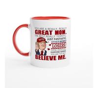 HomeJoySet Taza De Café De 325 Ml Eres Un Papá Realmente Genial, Regalo Divertido For El Día Del Padre, Cumpleaños Y Navidad.(Red,11oz)