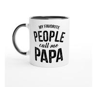 HomeJoySet Taza De Café Divertida For Papá, Abuelo, Regalo Del Día Del Padre De Mi Hijo O Esposa: Mis Seres Queridos Me Llaman Papá.(Black,11oz)
