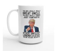 HomeJoySet Taza De Café Divertida For Tío, Con La Frase Eres Un Tío Realmente Genial, Regalo De Cerámica De Sobrino O Sobrina, Ideal For El Día Del Padre.(White,15oz)