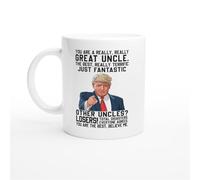 HomeJoySet Taza De Café Divertida For Tío, Con La Frase Eres Un Tío Realmente Genial, Regalo De Cerámica De Sobrino O Sobrina, Ideal For El Día Del Padre.(White,11oz)