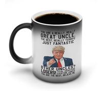 HomeJoySet Taza De Café Divertida For Tío, Con La Frase Eres Un Tío Realmente Genial, Regalo De Cerámica De Sobrino O Sobrina, Ideal For El Día Del Padre.(Magic,11oz)