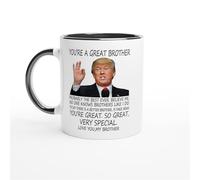 HomeJoySet Taza Eres Un Gran Hermano, Divertida Taza De Café De Cerámica, Regalo De Cumpleaños, Navidad Y Día Del Padre For Un Hermano.(Black/White,Brother Gift)