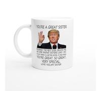 HomeJoySet Taza Eres Un Gran Hermano, Divertida Taza De Café De Cerámica, Regalo De Cumpleaños, Navidad Y Día Del Padre For Un Hermano.(White-11,Sister Gift)