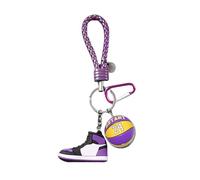 HOMEK Llaveros de Zapatos Deportivos, Llavero de Zapatillas de Baloncesto Básquetbol, Mini 3D Llavero Zapatilla de Deporte para Autos Mochilas Colgante Regalos - A