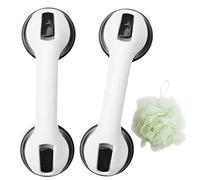 HomeKaren - Barra de ducha con ventosa para baño de 30,5 cm, 2 unidades