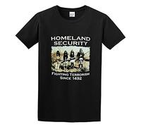 Homeland Security Fighting Terrorism Since 1492 Unisex T-Shirt Printed tee Black Mens Top Shirt S