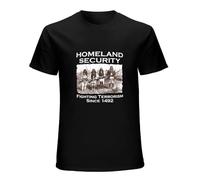 Homeland Security Native American Fighting Terrorism New Mexico Unisex T-Shirt Printed tee Black Mens Top Shirt M
