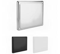 HOMELAY Tapa encimera gas. Tapa vitroceramica con ancho máximo de 58 cm. Cubre fuegos Cocina de gas de Acero inoxidable, blanco o negro.