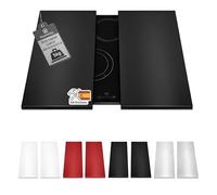 HOMELAY Tapa para vitrocerámica. Tapa cocina inducción (No GAS). 55 x 33 x 2,5 cm. Muy resistente. Hecho en España. Protector de vitroceramica, cubrevitroceramicas (2, Negro)