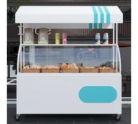 HOMEle - Carrito de comida con pantalla de vendedor callejero para eventos, soporte portátil de alimentos al aire libre, catering Equint Food Truck Booth para festivales y mercados