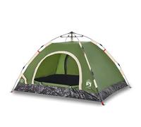 HOMELEN 2 personas Camping Tent Green Quick Release Waterproof Dome Tent with E-Port, Lightweight Portable Outdoor Shelter for Hiking Backpacking and Family Adventures, 190T Polyester PU Coating