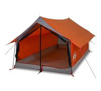 HOMELEN 2 personas Camping Tent Grey Orange Waterproof Lightweight Portable Outdoor Dome Tent with E-Port Ventilation for Hiking Backpacking Family Beach Camping Adventures
