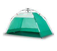 HOMELEN Beach Tent 2-Person Quick Release Waterproof Sea Green Polyester Shelter with Sand Pegs for Family Outdoor Beach Camping, Sun Shade Protection at Seaside, Poolside and Backyard