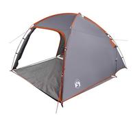Homelen - Cabina con techo gris naranja, resistente al agua, resistente al fuego, poliéster de fibra de vidrio, 370 x 230 x 185 cm, portátil, plegable, ligera, familiar, camping al aire libre, refugio