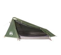 Homelen Camping Tent Tunnel 1 persona Green Waterproof Outdoor Hiking Tent Portable Lightweight Compact Shelter with PU Coated Polyester Rainfly Mesh Ventilation for Backpacking Adventure Travel
