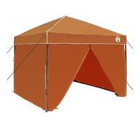 HOMELEN Canopy Tent Manual Naranja 243 x 243 x 251 cm Outdoor Pop Up Shelter Premium Fabric Sun Shade Rain Protection Easy Setup Instant Gazebo with Carrying Bag for Garden Parties Camping Beach