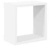HOMELEN Estantes flotantes para la pared, estantes de cubos, 2 unidades, color blanco, 26 x 15 x 26 cm, diseño moderno, espacio de almacenamiento, construcción estable para dormitorio, cocina, oficina