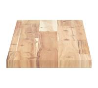 HOMELEN Estantes flotantes para la pared, estantes flotantes, 4 unidades, 100 x 20 x 2 cm, madera maciza de acacia, sin tratar, diseño moderno, espacio de almacenamiento, construcción estable para