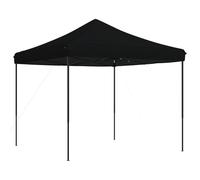HOMELEN Foldable Party Tent Pop Up Canopy Outdoor Instant Setup Black Oxford Fabric 292 x 292 x 315 cm Waterproof Shelter for Weddings Festivals BBQ Parties Camping Events