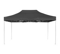 HOMELEN Folding Party Tent Professional 4.5x3m Anthracite Aluminum Frame Waterproof Oxford PVC Outdoor Event Shelter for Garden BBQ Picnic Wedding Reception Heavy Duty Portable Canopy with Carry Bag