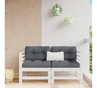 HOMELEN Juego de 2 sofás de esquina de jardín, madera maciza de pino, color blanco, juego de muebles de balcón, muebles de jardín, juegos de entretenimiento, salón, balcón, sofá, salón, adecuado para