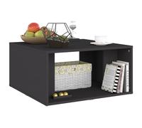 HOMELEN Juego de 4 mesas de café, color gris, 33 x 33 x 33 cm, material de madera para salón, zona de sofá y zona de entretenimiento como elegante mesa de almacenamiento, mesas y mesas de café