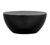HOMELEN Mesa auxiliar de aluminio martillado, 70 x 30 cm, diseño de cuenco pulido, para salón, mesa de sofá, mesa de almacenamiento, sin montaje, moderna atracción para bebidas, aperitivos, decoración