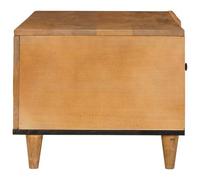 HOMELEN Mesa de centro con puerta marrón claro, 80 x 50 x 40 cm, madera maciza de acacia para un diseño minimalista, material de madera estable, apta para interiores, fácil montaje, perfecta, mesas y