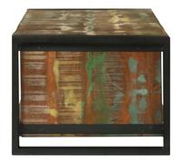 HOMELEN Mesa de centro de 120 x 50 x 38 cm, madera maciza renovada para salón, interior, acogedoras veladas, invitados, entretenimiento, muebles, mesas y mesas de café