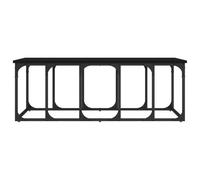 HOMELEN Mesa de centro moderna de metal de madera, 100 x 50 x 35,5 cm, con espacio de almacenamiento para sofá, sillones, mesas y mesas de café