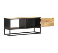 HOMELEN Mueble de TV con puerta tallada de 90 x 30 x 40 cm de madera de mango áspera, armario de TV, mueble de TV, mueble de TV, muebles de salón, mesa de televisión, armario para sala de estar