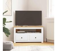 HOMELEN Mueble de TV esquinero blanco 93 x 49 x 49 cm madera maciza de pino Panamá, armario para TV, mueble de TV, mueble de salón, mueble de TV, armario para sala de estar, dormitorio