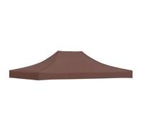 HOMELEN Party Tent Replacement Roof 4 x 3 m Brown 600D Oxford PVC Coated Waterproof UV Resistant 410 x 280 cm Outdoor Canopy Cover for Pop Up Folding Gazebo Shelter Events Festivals Camping Garden
