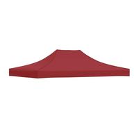 HOMELEN Party Tent Replacement Roof 4x3m Burgundy Waterproof 600D Oxford Fabric PVC Coated 100% Polyester UV Resistant Outdoor Canopy Cover for Pop Up Folding Shelter Events Festivals Camping