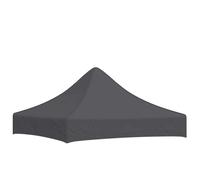 HOMELEN Party Tent Roof Replacement 2x2m Anthracite 600D Oxford PVC Coated Waterproof UV Resistant Pop Up Canopy Top Cover for Outdoor Events Garden Parties Camping Festivals