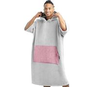 HOMELEVEL Poncho con capucha - Ponchos de algodón unisex con bolsillo para mujer y hombre adulto - Para surf playa natación - Talla S a XL
